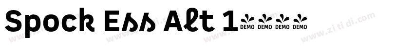 Spock Ess Alt 1字体转换